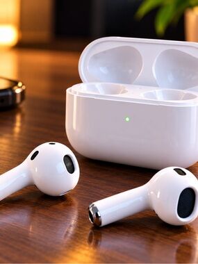 Apple White Wireless Earbuds with Charging Case